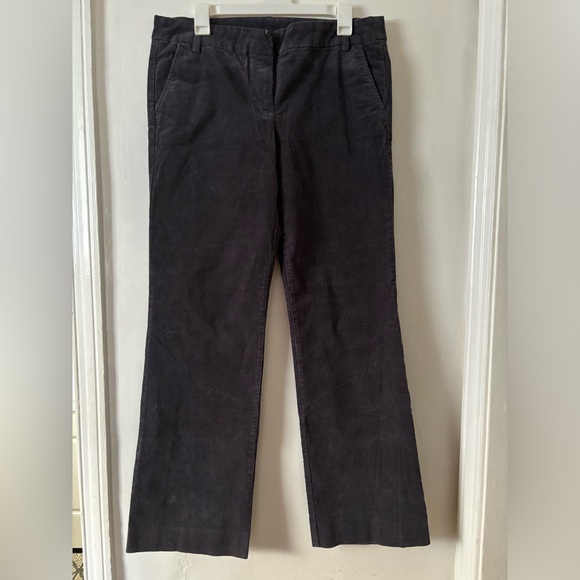 Dark Grey J. Crew Corduroy Flare Pants - Picture 2 of 5